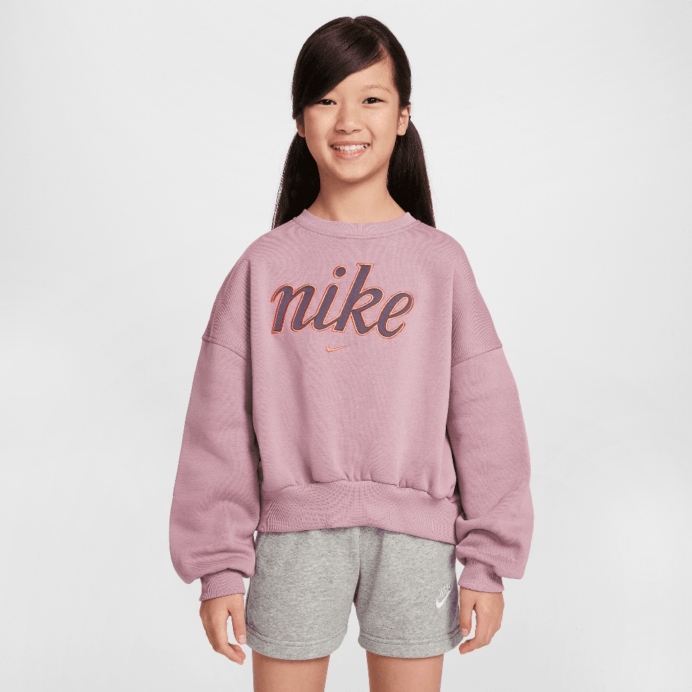 Nike G Nsw Club Flc Bxy Crw Gx Star Παιδική Μπλούζα Μακρύ Μανίκι
