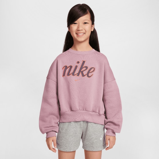 Nike G Nsw Club Flc Bxy Crw Gx Star Παιδική Μπλούζα Μακρύ Μανίκι