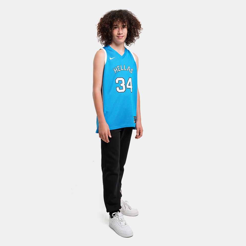 Nike Olympics 2024 Giannis Antetokounmpo Greece Παιδική Μπασκετική Φανέλα
