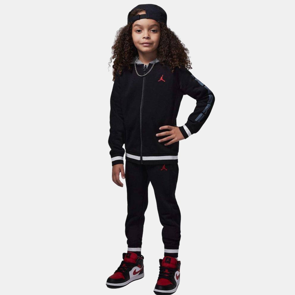Jordan Blocked Rib Full-Zip Kids' Tracksuit Set