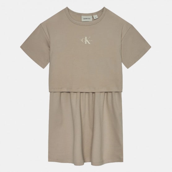Calvin Klein Layered Παιδικό T-Shirt Φόρεμα
