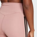 adidas Optime 3-Stripes 1/4 Short Leggings