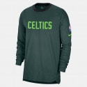 Nike Bos Dri-fit Top Pregame Celtics Ανδρική Μπλούζα Μακρύ Μανίκι