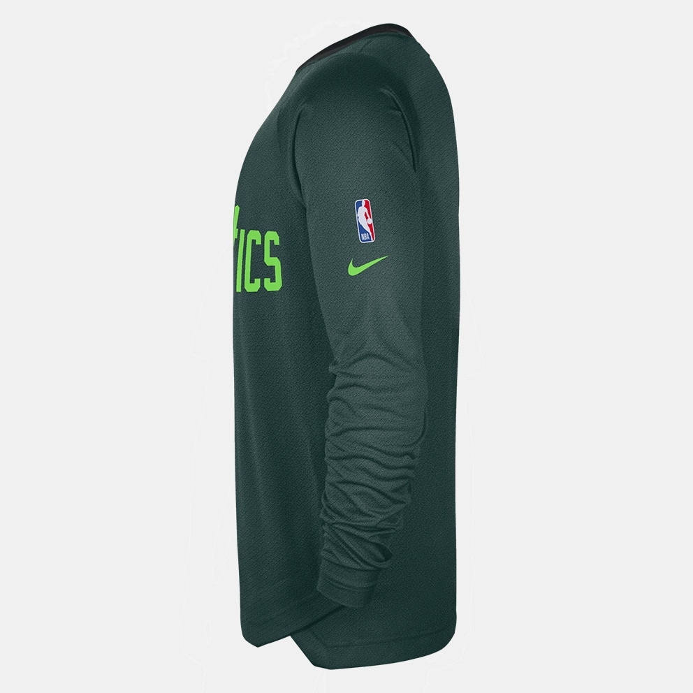 Nike Bos Dri-fit Top Pregame Celtics Ανδρική Μπλούζα Μακρύ Μανίκι