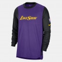Nike Lakers Dri-fit Top Pregame Ce Ανδρική Μπλούζα Μακρύ Μανίκι 