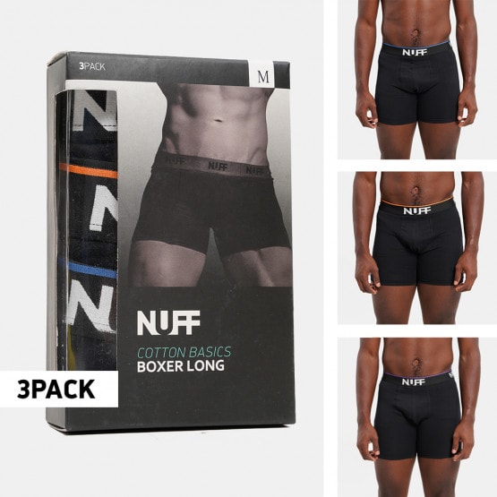 Nuff Mens Stripe Long  Boxer 3Pack