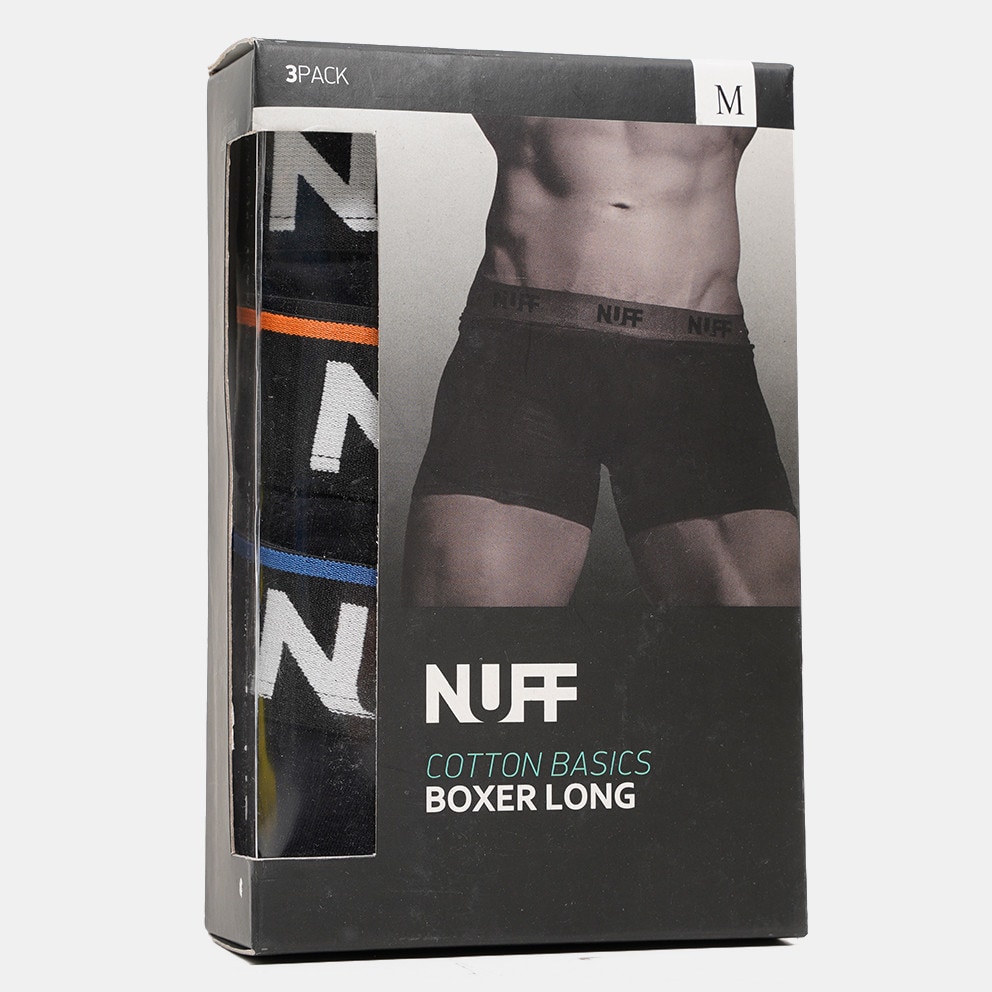 Nuff Mens Stripe Long  Boxer 3Pack