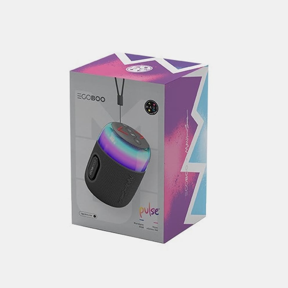 KIDDOBOO Egoboo X MAUI BT LED Speaker Pulse, Grey