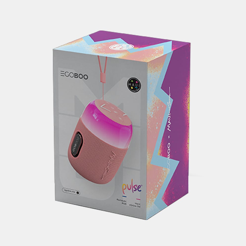 KIDDOBOO Egoboo X MAUI BT LED Speaker Pulse, Pink