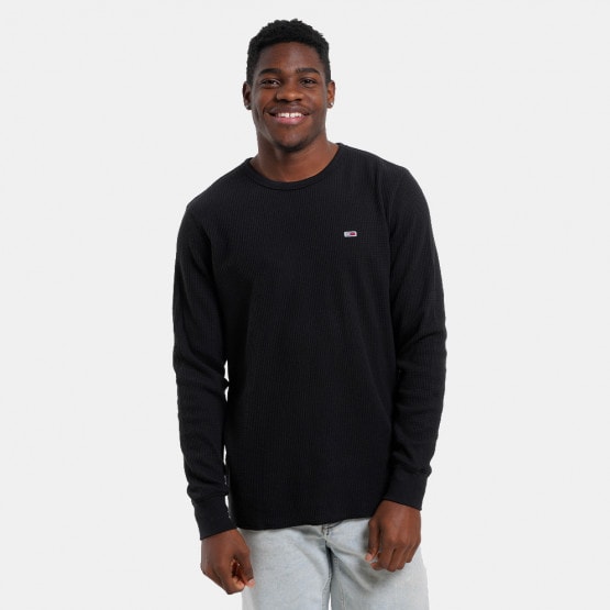 Tommy Jeans Slim Waffle Ανδρική Μπλούζα Μακρύ Μανίκι