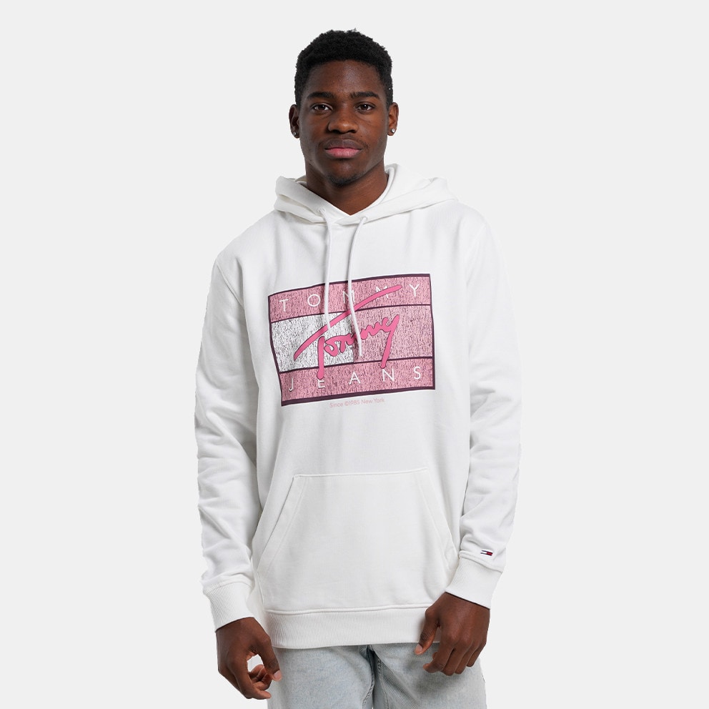 Tommy Jeans Reg DNA Flag Twist Hood Ανδρική Μπλούζα με Κουκούλα