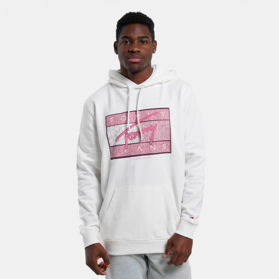 Tommy Jeans Reg DNA Flag Twist Hood Ανδρική Μπλούζα με Κουκούλα