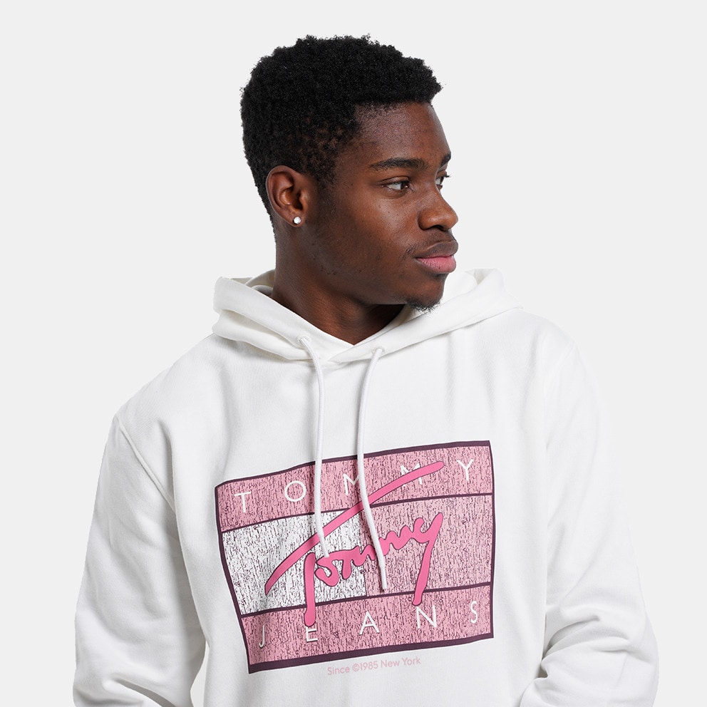 Tommy Jeans Reg DNA Flag Twist Hood Ανδρική Μπλούζα με Κουκούλα
