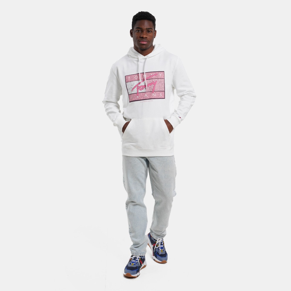 Tommy Jeans Reg DNA Flag Twist Hood Ανδρική Μπλούζα με Κουκούλα