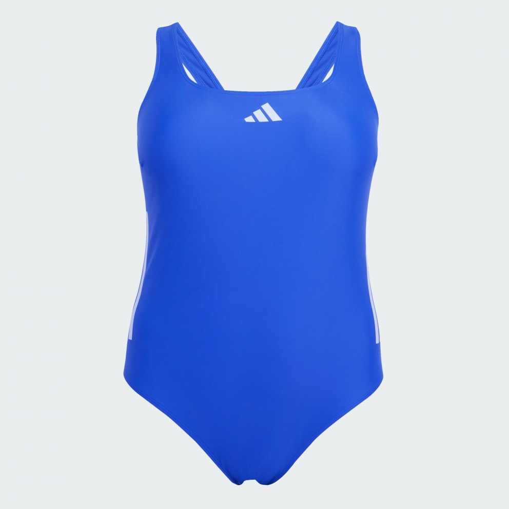 adidas 3-Stripes C-Back Swimsuit (Plus Size)