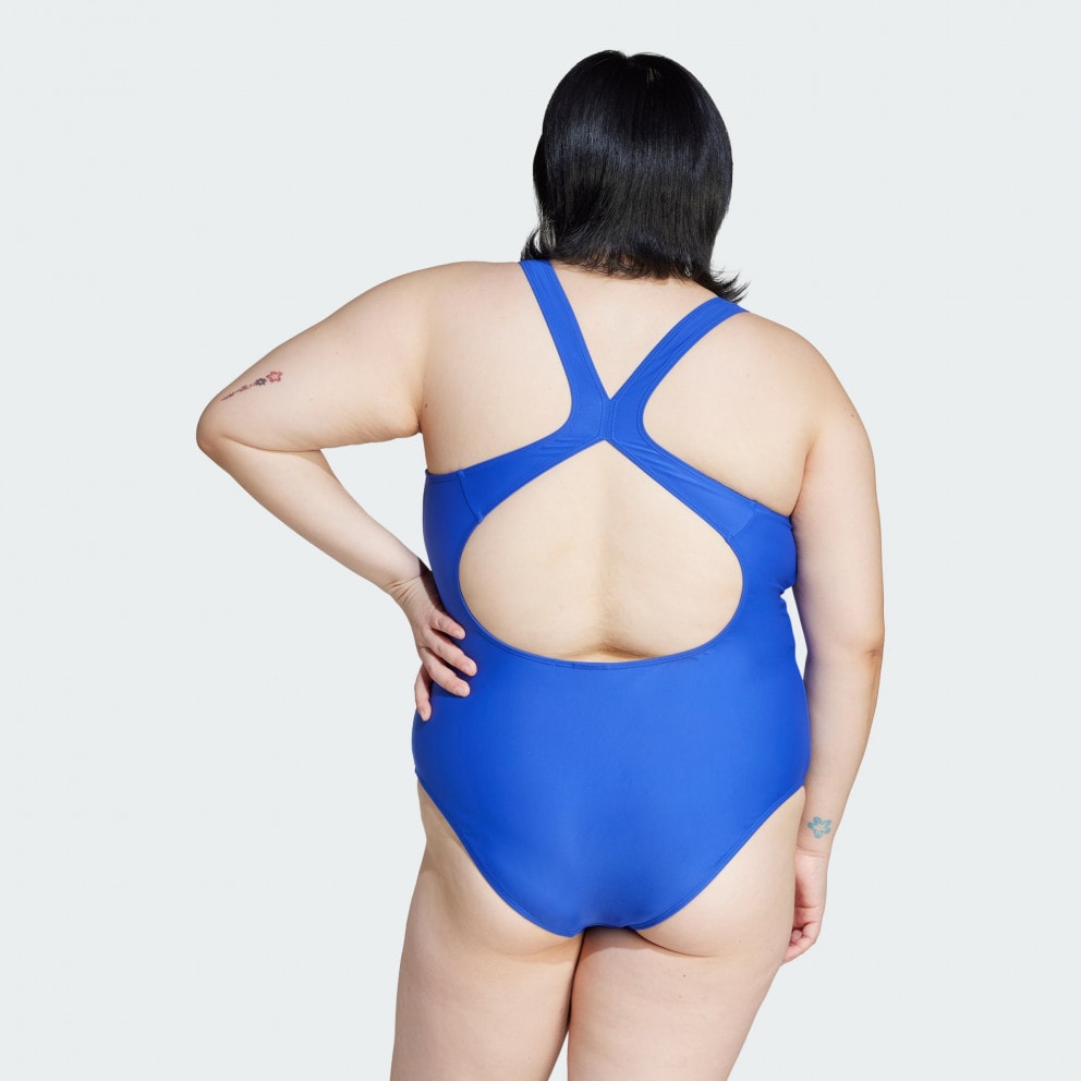 adidas 3-Stripes C-Back Swimsuit (Plus Size)