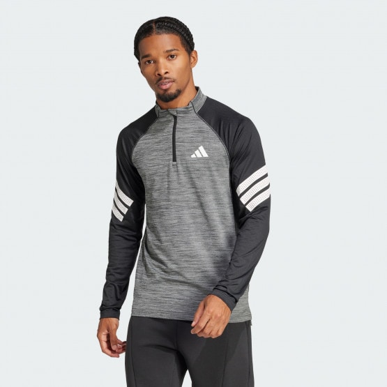 adidas Icon 3-Stripes 1/4-Zip Tee