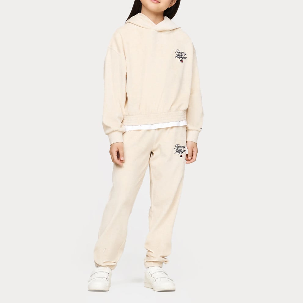 Tommy Jeans Script Velour Pant Παιδικό Παντελόνι Φόρμας