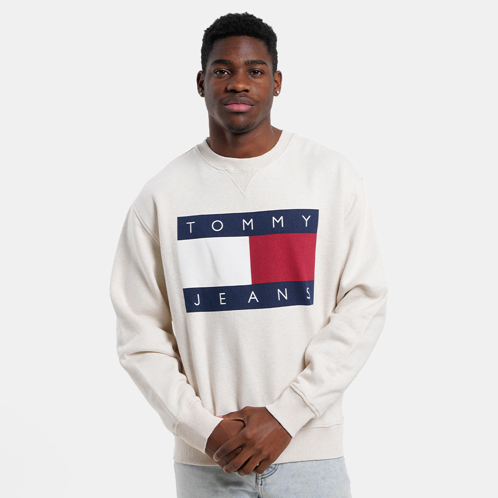 Tommy Jeans Melange Flag Crew Ανδρικό Φούτερ
