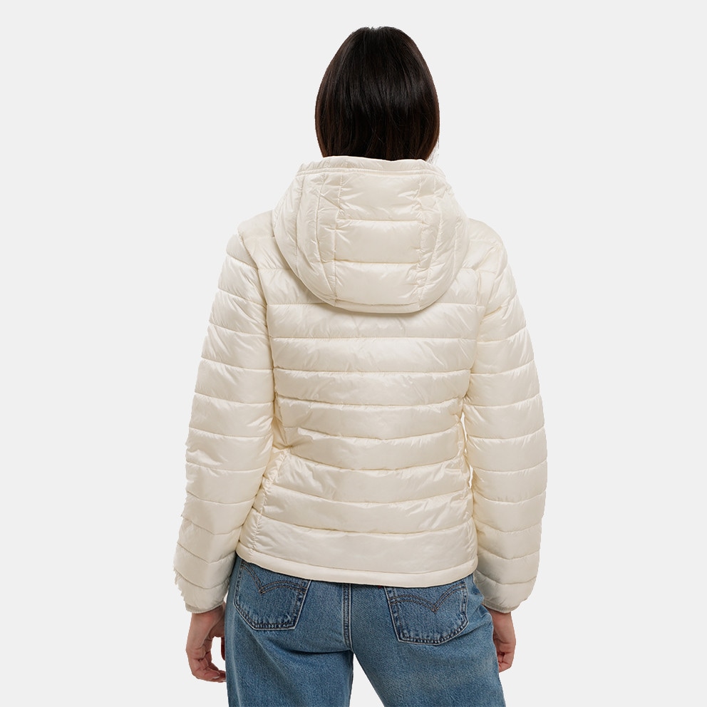 Guess Gj Hooded Puffer Μπουφαν Γυναικειο