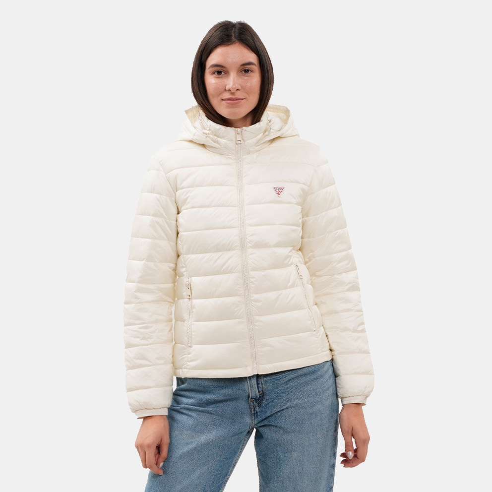 Guess Gj Hooded Puffer Μπουφαν Γυναικειο