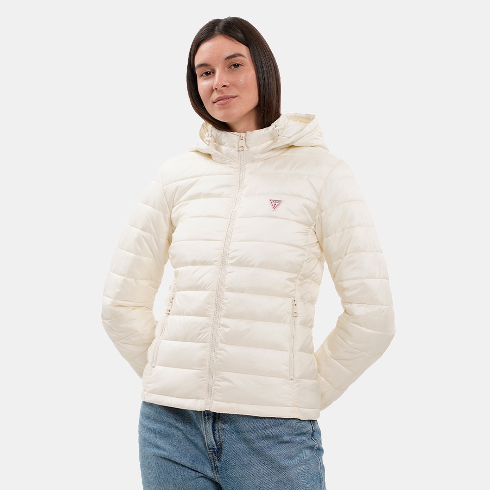 Guess Gj Hooded Puffer Μπουφαν Γυναικειο
