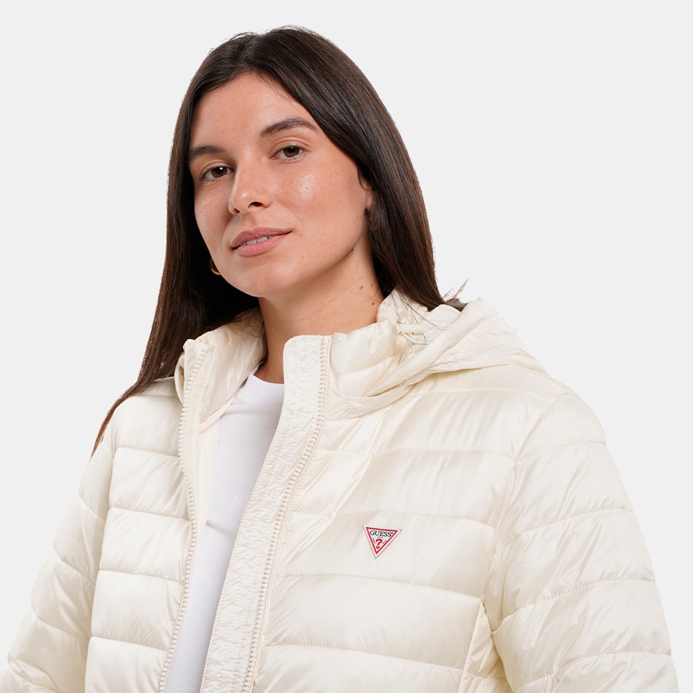 Guess Gj Hooded Puffer Μπουφαν Γυναικειο
