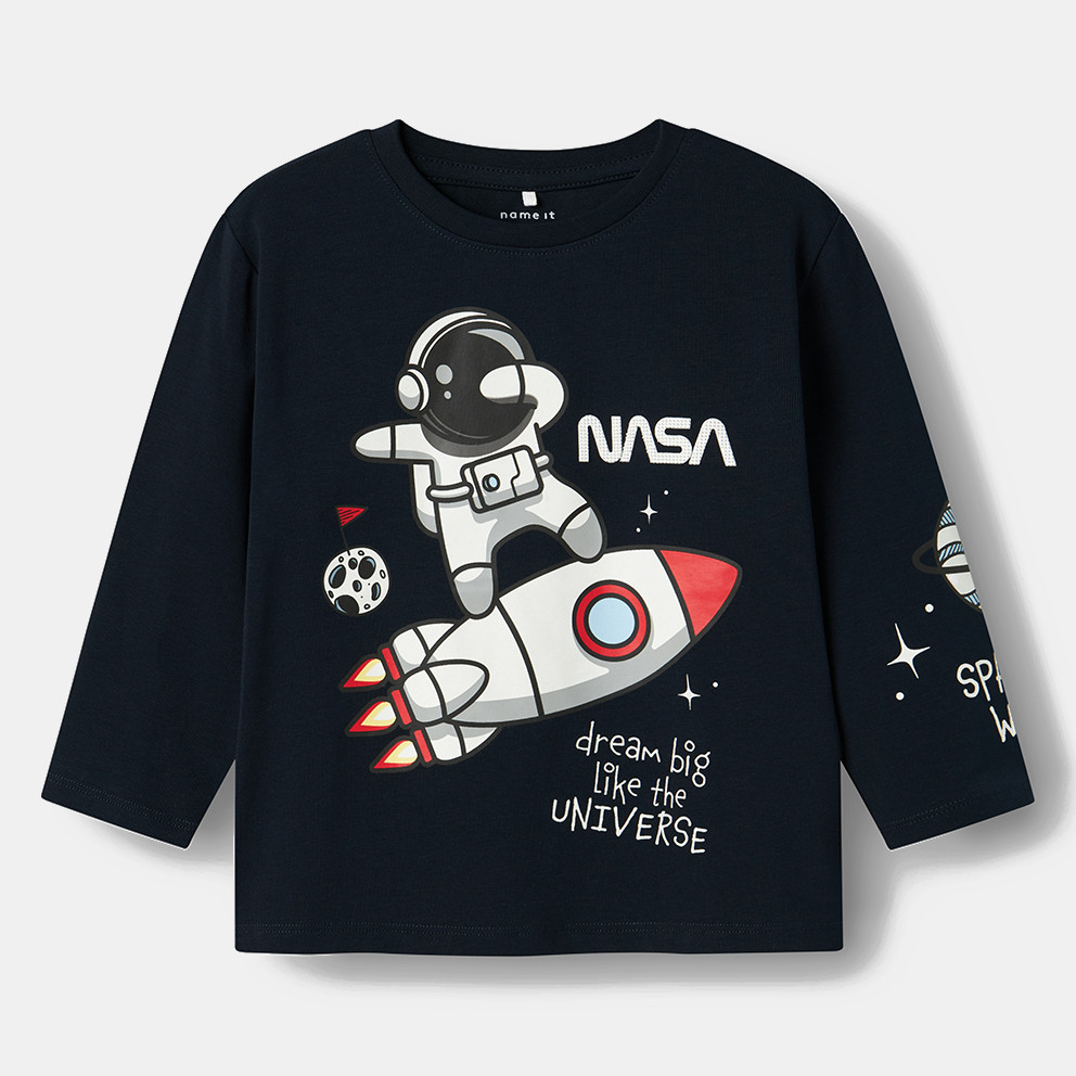 Name It NASA Βρεφική Μακρυμάνικη Μπλούζα