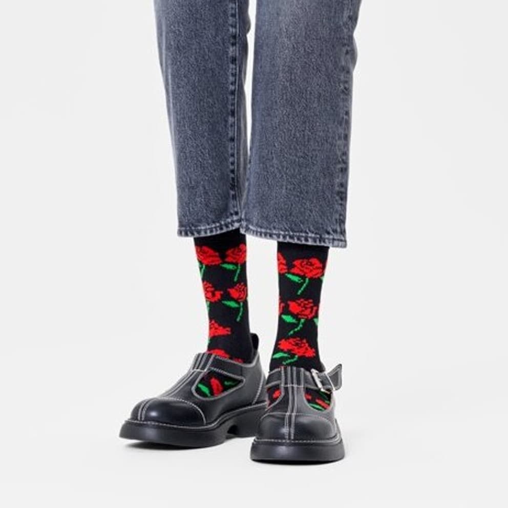 Happy Socks Rose Hearts Γυναικείες Κάλτσες