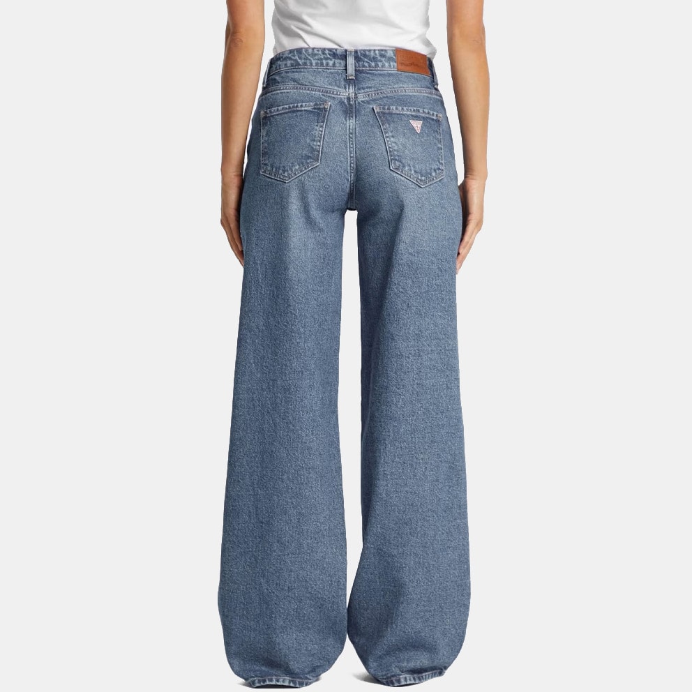 Guess Wide Leg Γυναικειο Τζιν Παντελόνι