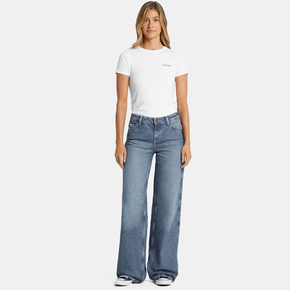 Guess Wide Leg Γυναικειο Τζιν Παντελόνι