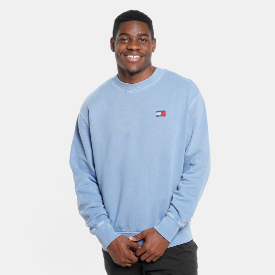 Tommy Jeans Label Crew Ανδρική Μπλούζα Μακρύ Μανίκι
