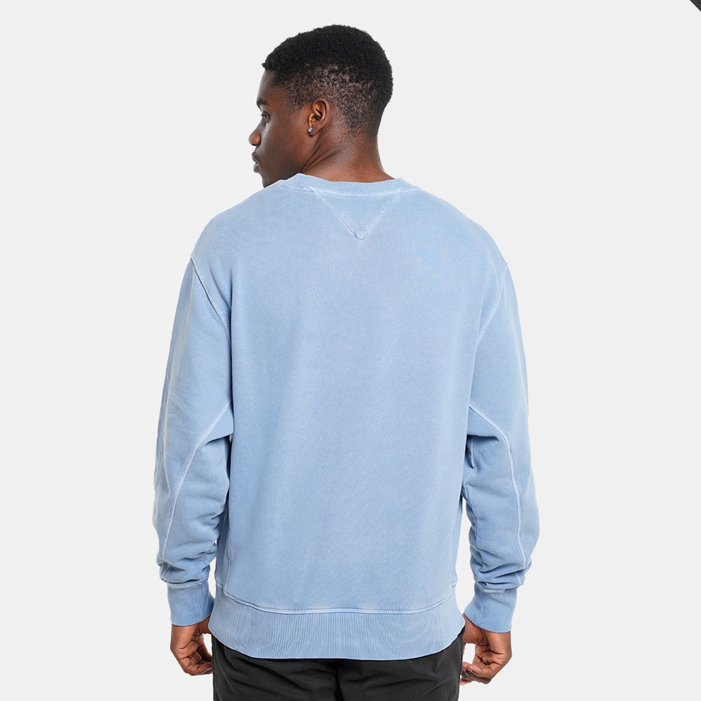 Tommy Jeans Label Crew Ανδρική Μπλούζα Μακρύ Μανίκι