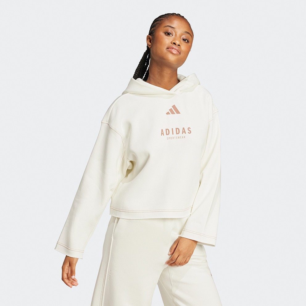 adidas Sportswear All SZN Γυναικεία Μπλούζα με Κουκούλα