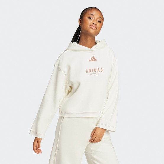 adidas Sportswear All SZN Γυναικεία Μπλούζα με Κουκούλα