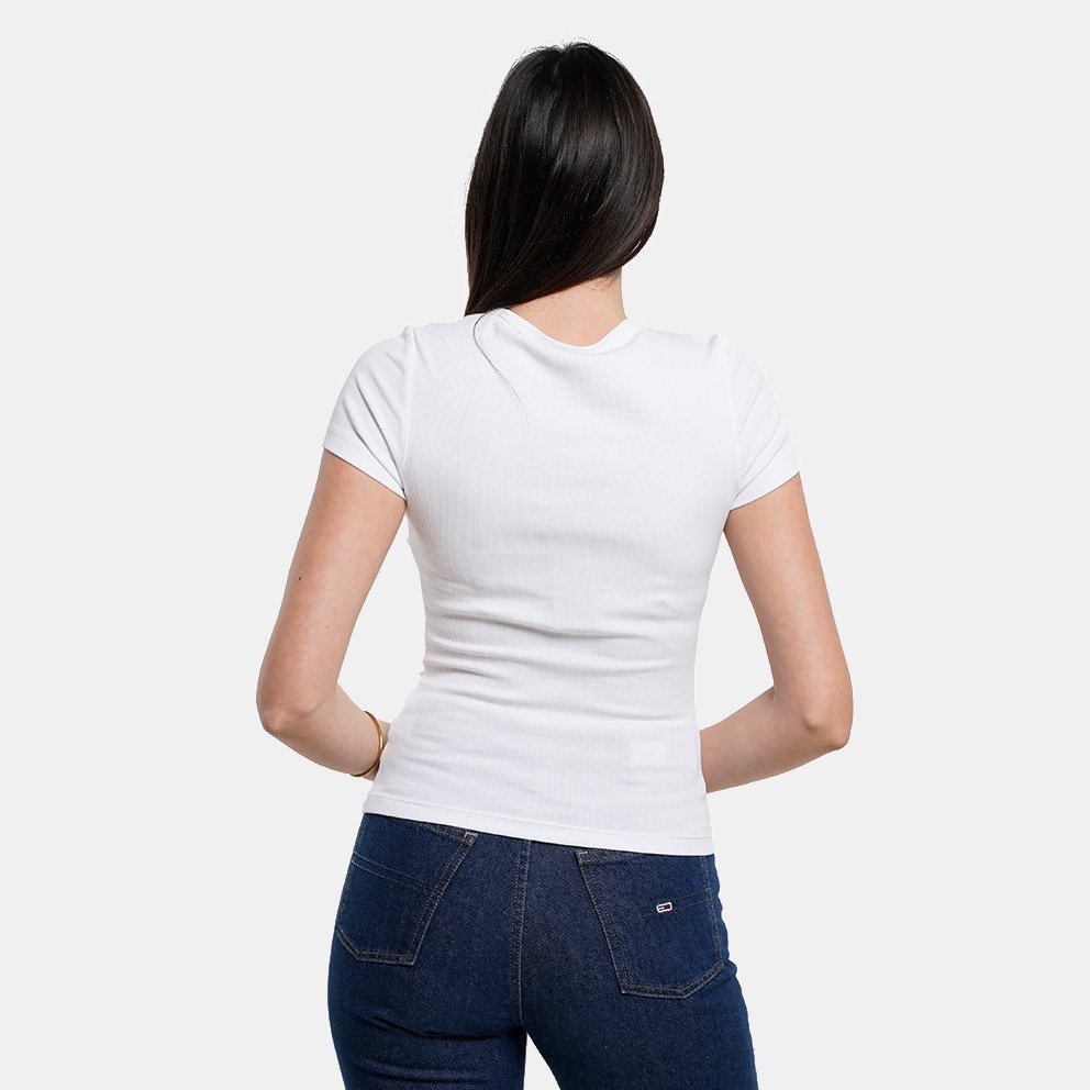 Tommy Jeans Slim Badge Rib Women's T-Shirt