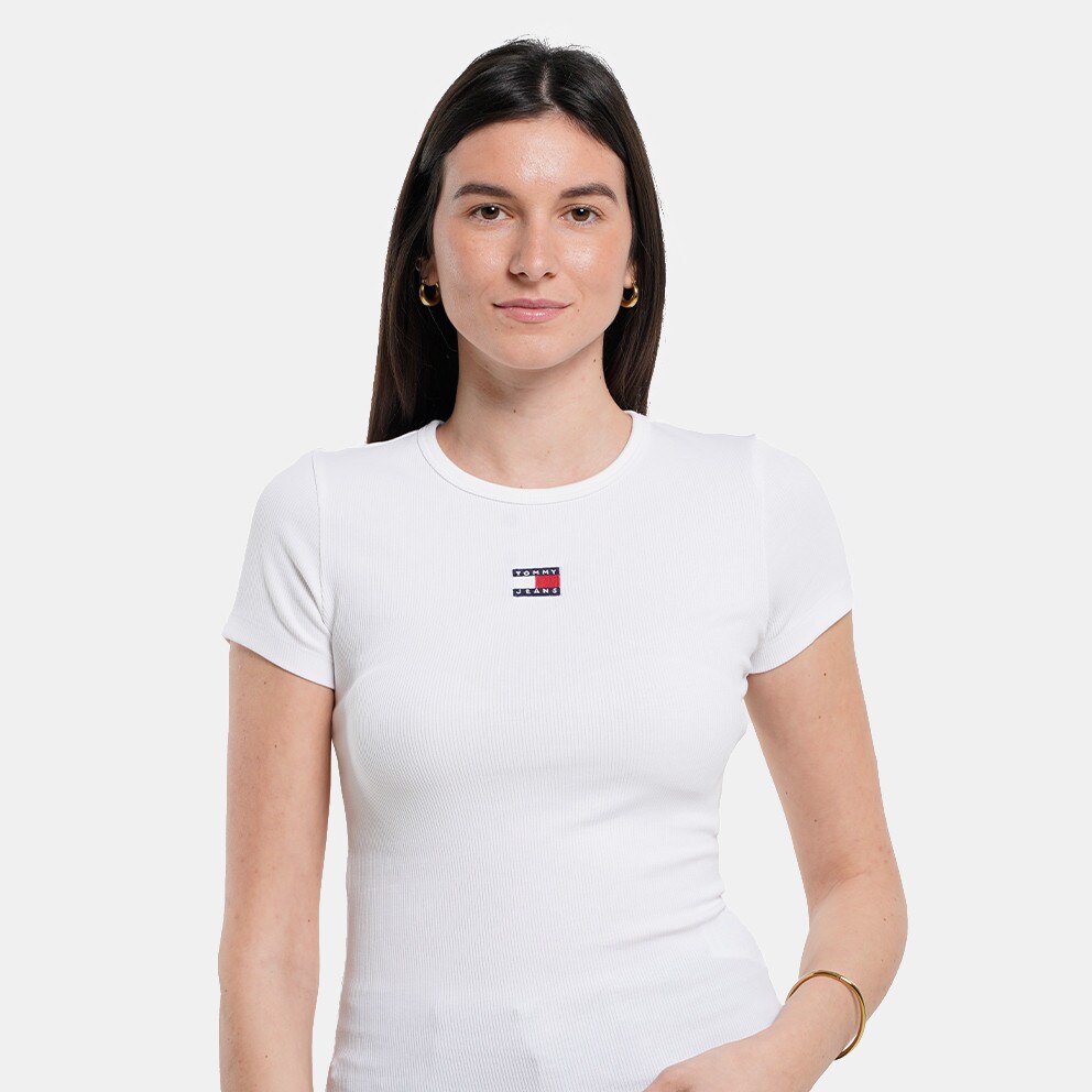 Tommy Jeans Slim Badge Rib Women's T-Shirt