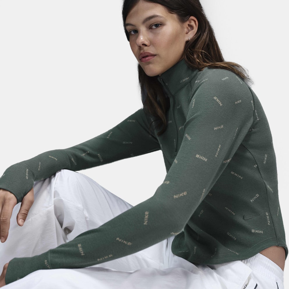  Nike Slim 1/2-Zip Γυναικεία Μπλούζα Φούτερ (9000225563_85189) 2025