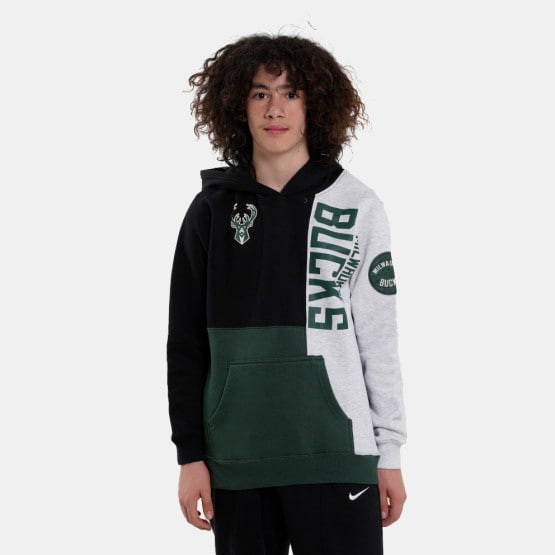 Nike NBA Splash Milwaukee Bucks Παιδική Μπλούζα με Κουκούλα