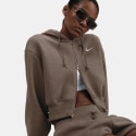 Nike Phoenix Fleece Crop Fz Hdy Γυναικεία Ζακέτα