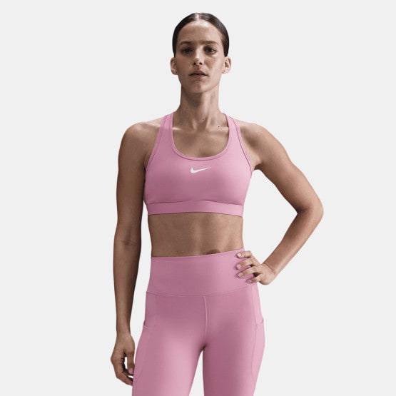 Nike Swoosh Medium Support Γυναικείο  Αθλητικό Μπουστάκι