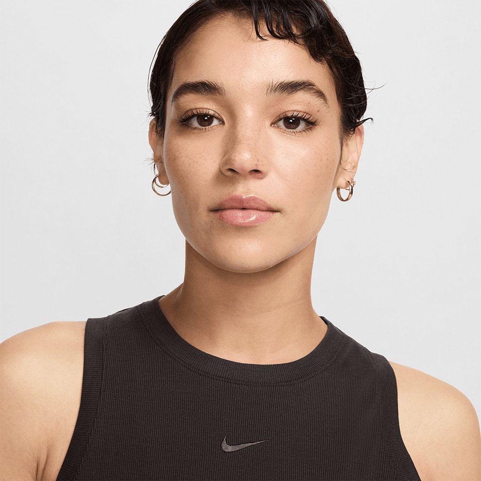 Nike Sportswear Essential Rib Crop Γυναικείο Αμάνικο T-Shirt 