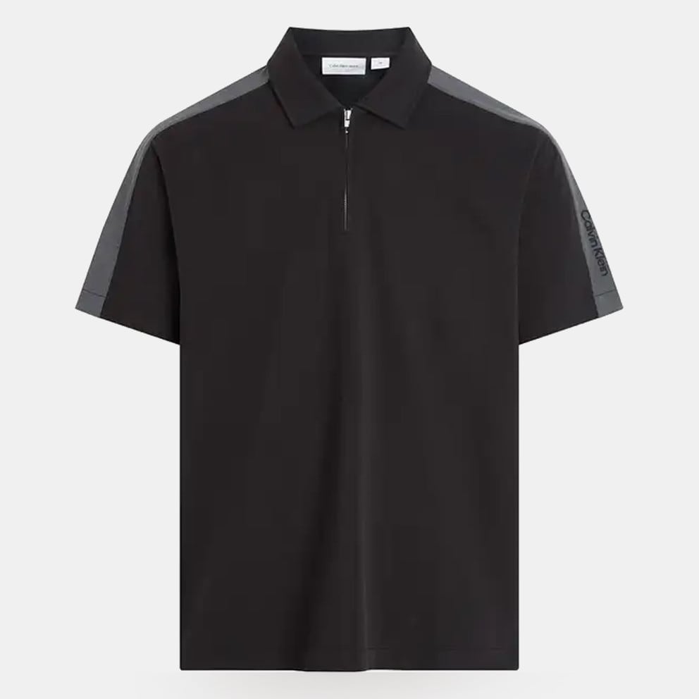 Calvin Klein Logo Tape Men's Polo T-Shirt
