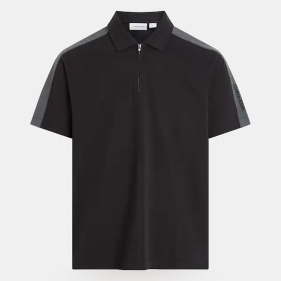 Calvin Klein Logo Tape Men's Polo T-Shirt
