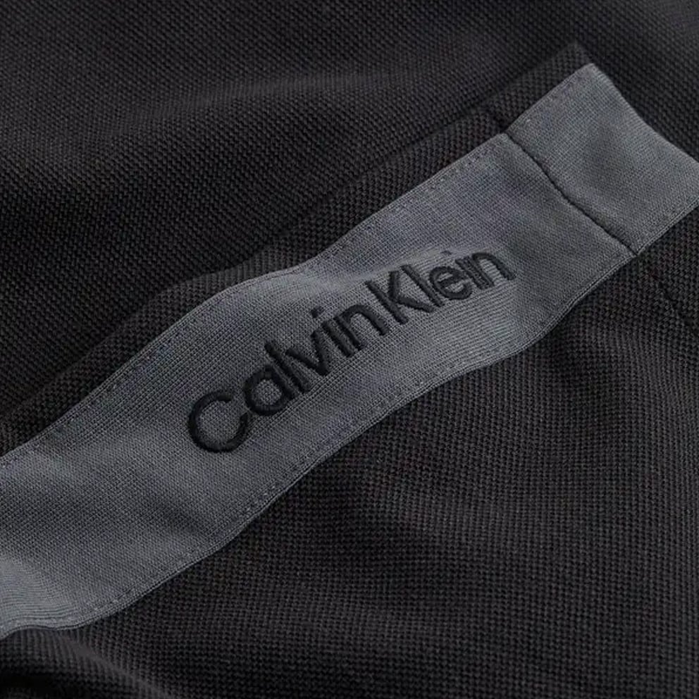 Calvin Klein Logo Tape Men's Polo T-Shirt