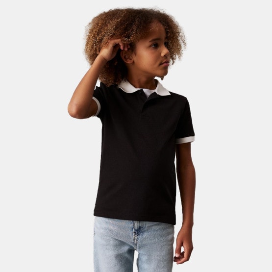 Calvin Klein Polo Pique With Tape Kids Polo T-Shirt