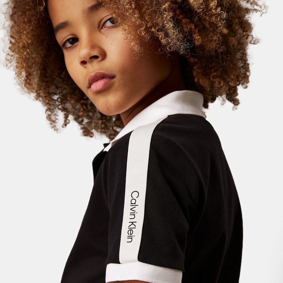 Calvin Klein Polo Pique With Tape Kids Polo T-Shirt