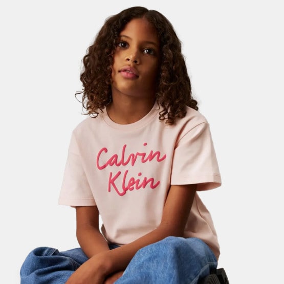 Calvin Klein Script Logo Boxy Kids T-Shirt