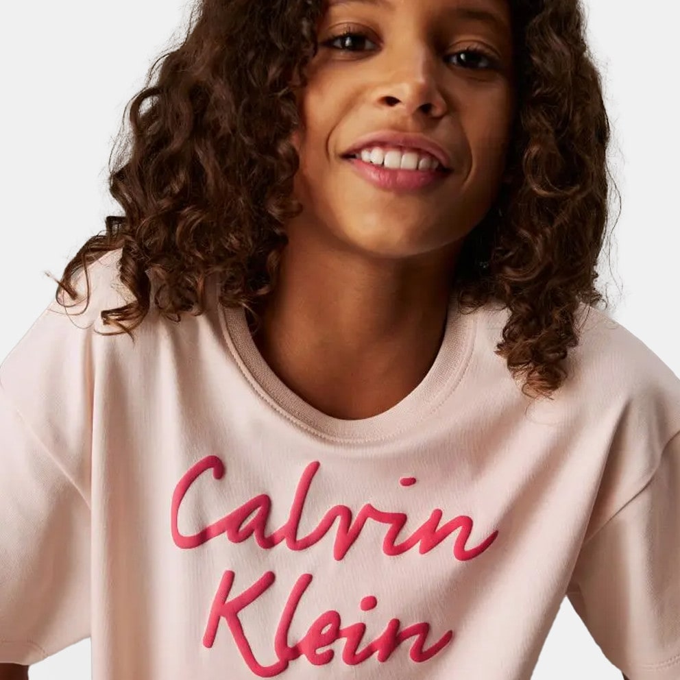 Calvin Klein Script Logo Boxy Παιδικό T-Shirt