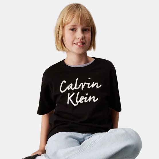 Calvin Klein Script Logo Boxy Kids' T-Shirt